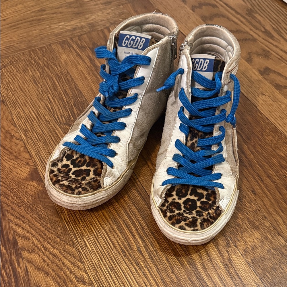 Golden Goose Slide High Top Sneaker | Size 38 | Wild Colorway